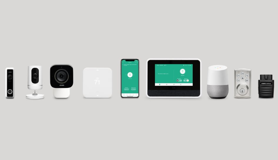 Vivint home security product line in Newark